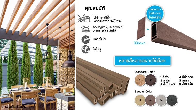 “เป็นทุกอย่างให้เธอแล้ว” ไม้สังเคราะห์ SCI WOOD เป็นได้มากกว่าที่คุณคิด ภาพประกอบ