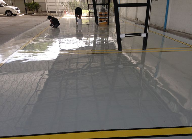 บริการเคลือบพื้นโรงงาน อาคาร พื้นอีพ็อกซี่(Epoxy) พื้นพียู(PU) พื้นสนามกีฬาทุกประเภท สนามเด็กเล่น กันซึมดาดฟ้า โดมโครงหลังคา ภาพประกอบ