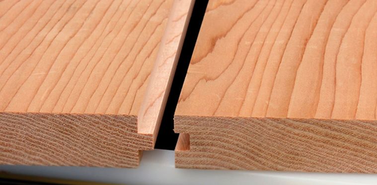 การเข้าไม้แบบร่องลิ้น (Tongue and groove)รูปภาพ: https://www.woodworkersjournal.com/cutting-tongue-groove-joints-table-saw/