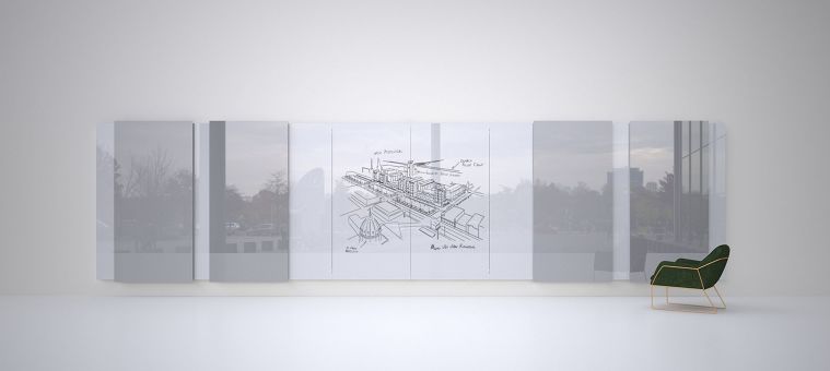 การนำกระจก Colorkote&nbsp;Glassboard&nbsp;

มาใช้ทำ&nbsp;White Board Space ที่เป็นส่วนหนึ่งของผนังห้อง
