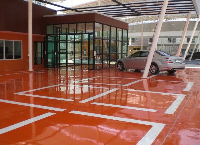 บริการเคลือบพื้นโรงงาน อาคาร พื้นอีพ็อกซี่(Epoxy) พื้นพียู(PU) พื้นสนามกีฬาทุกประเภท สนามเด็กเล่น กันซึมดาดฟ้า โดมโครงหลังคา ภาพประกอบ