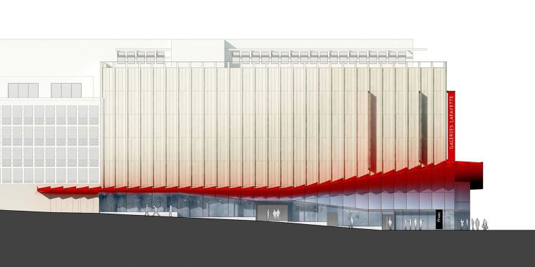 "Galeries Lafayette" อาคารที่ออกแบบเพื่อตอบโจทย์เชิงพาณิชย์ แต่ในขณะเดียวกันก็ต้องกลายเป็นสัญลักษณ์ที่สะท้อนการเปลี่ยนแปลงภายในย่านเมืองเก่า  ภาพประกอบ