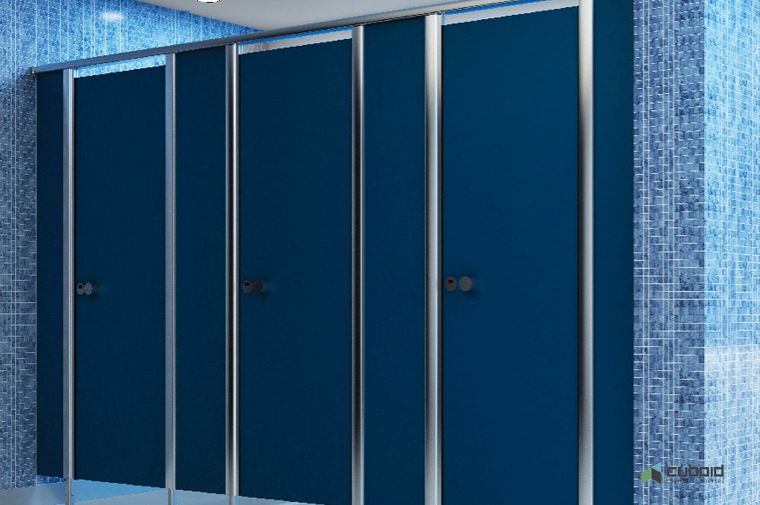 ไอเดียการเลือกใช้ cubicle toilet และวัสดุปิดผิวในห้องน้ำสาธารณะ  ภาพประกอบ