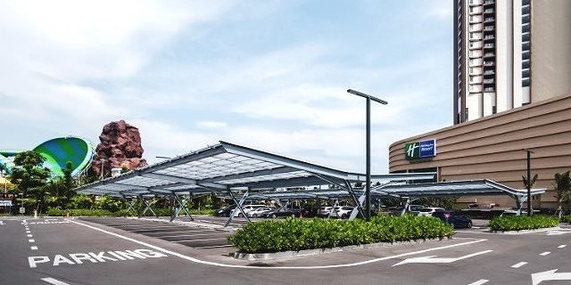 งานออกแบบที่จอดรถโครงสร้างเหล็ก X bracing steel frame "ประโยชน์ใช้สอยกับสุนทรียภาพในงานสถาปัตยกรรมที่รวมกันเป็นหนึ่ง" ภาพประกอบ