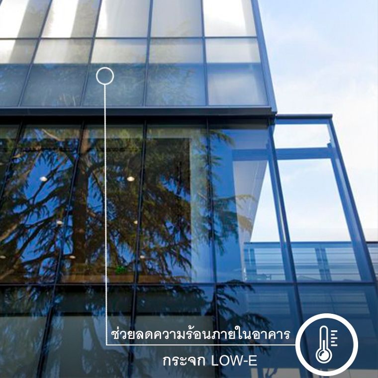 กระจก Low-E วัสดุที่จะช่วยทำให้บ้านดูโล่งสบายตา และช่วยป้องกันความร้อนได้อย่างมีประสิทธิภาพ ภาพประกอบ