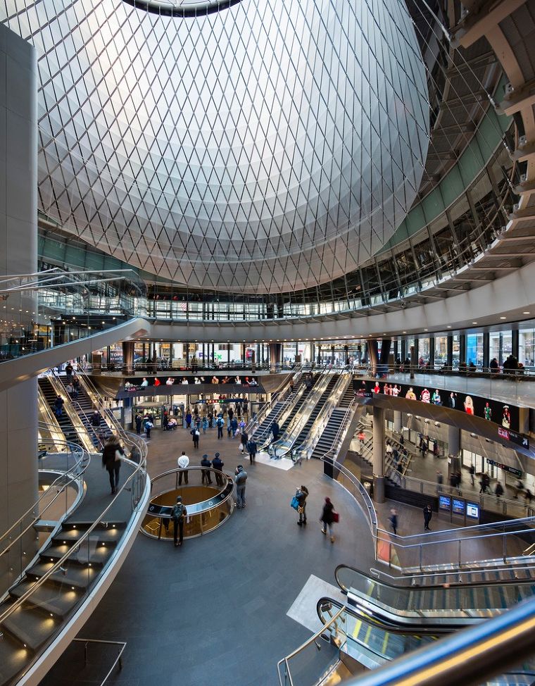 "Fulton Center" สถานีเปลี่ยนถ่ายการขนส่งสาธารณะกับการนำแสงธรรมชาติเข้ามาใช้ภายในอาคารผ่านหลังคากระจกขนาดใหญ่ ภาพประกอบ