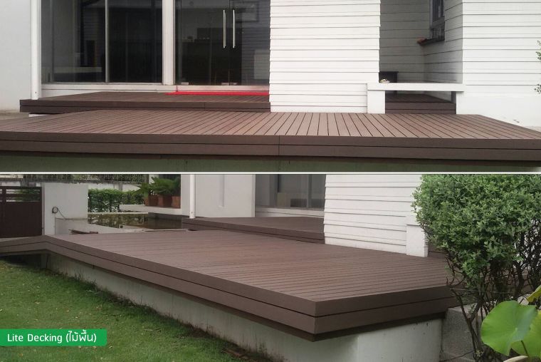 เปรียบเทียบกันให้ชัด ระหว่างไม้พื้น Lite Decking รูปแบบ M Shape กับไม้พื้นธรรมดาทั่วไป ภาพประกอบ