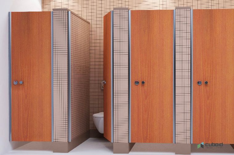 ไอเดียการเลือกใช้ cubicle toilet และวัสดุปิดผิวในห้องน้ำสาธารณะ  ภาพประกอบ