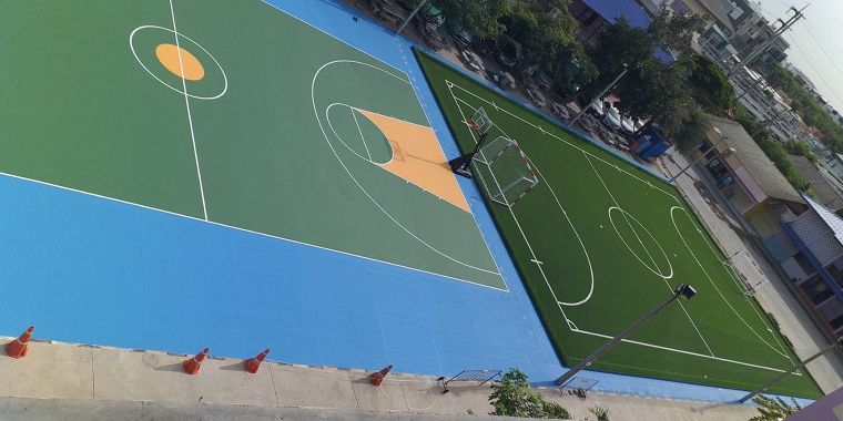 บริการเคลือบพื้นโรงงาน อาคาร พื้นอีพ็อกซี่(Epoxy) พื้นพียู(PU) พื้นสนามกีฬาทุกประเภท สนามเด็กเล่น กันซึมดาดฟ้า โดมโครงหลังคา ภาพประกอบ