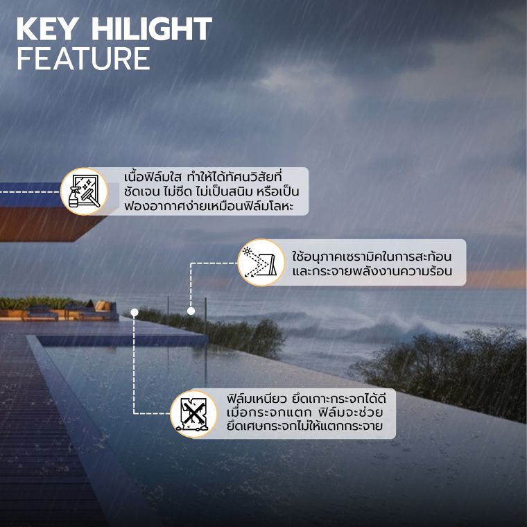 เมื่ออาคารได้รับผลกระทบจากภัยธรรมชาติอย่างพายุ หรือ แผ่นดินไหว ฟิล์มที่ดีจะช่วยเพิ่มความปลอดภัยให้ผู้ใช้อาคารได้อย่างไร? Ceramic Safety Film for Resilience Design ภาพประกอบ