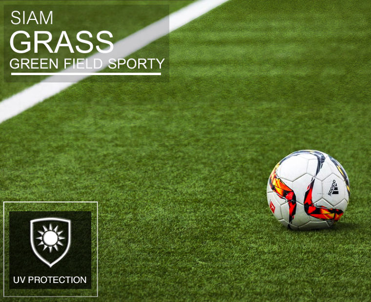 หญ้าเทียมที่มีคุณสมบัติติดแน่นคงทน จาก SIAM GRASS รุ่น NATURAL การันตีมาตราฐาน FIFA ภาพประกอบ