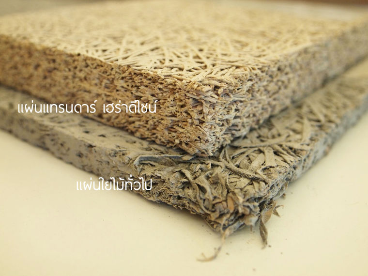 เปรียบเทียบกันชัดๆระหว่าง แผ่นแทรนดาร์ เฮร่าดีไซน์ vs แผ่นใยไม้ทั่วไป ภาพประกอบ