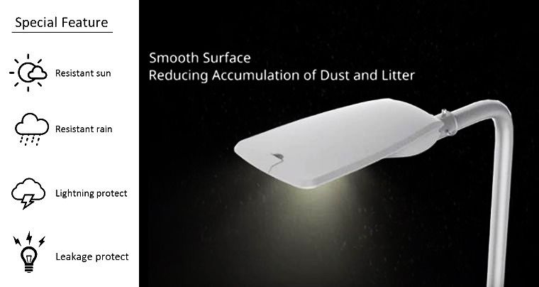 โคมไฟถนนส่องสว่างข้างทาง LED Street Light เพิ่มประสิทธิภาพการมองเห็นตอนกลางคืนด้วยแสงที่กว้างพิเศษ ครอบคลุมทุกพื้นที่การใช้งาน ภาพประกอบ
