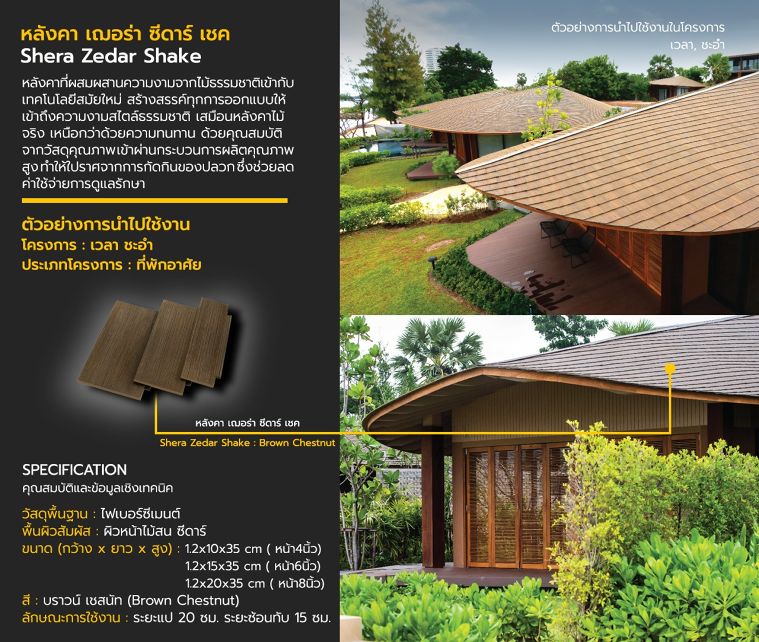 Shera Zedar Shake&nbsp;: Brown Chestnut
