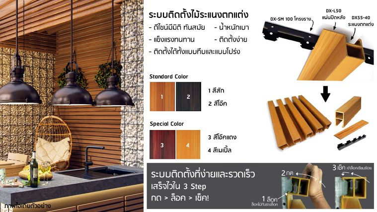 “เป็นทุกอย่างให้เธอแล้ว” ไม้สังเคราะห์ SCI WOOD เป็นได้มากกว่าที่คุณคิด ภาพประกอบ