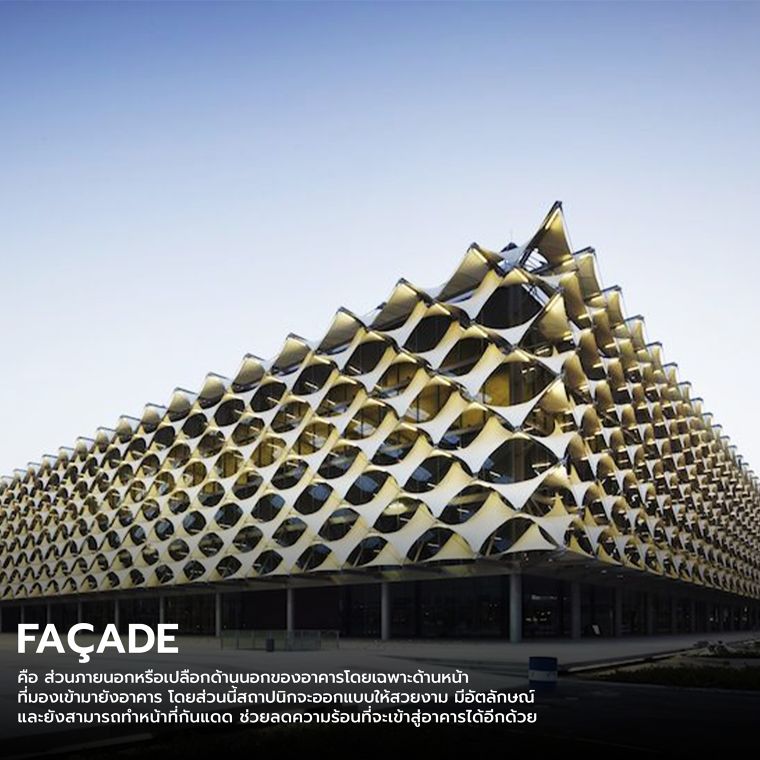 รวมศัพท์ด้านการออกแบบสถาปัตยกรรมที่เกรทเต็กต้องรู้! (Architectural vocabulary you should know) ภาพประกอบ