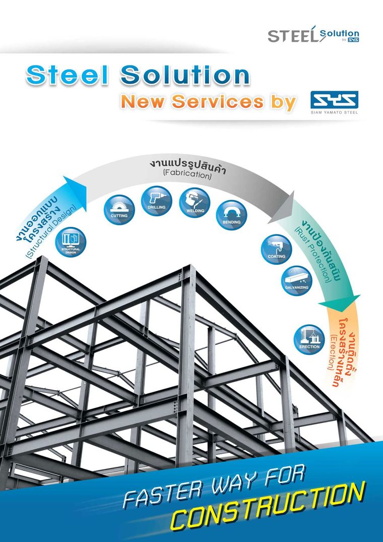 “Steel Solution New Services by SYS” บริการงานโครงสร้างเหล็กครบวงจร ภาพประกอบ