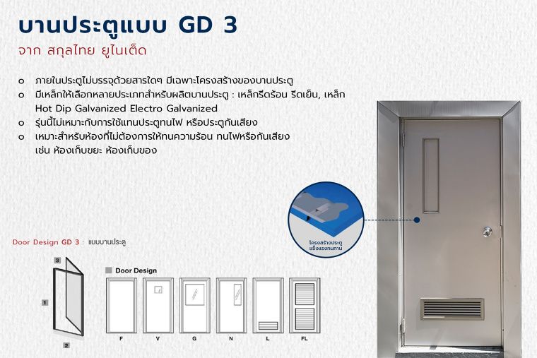 รวมสเปค! ประตูเหล็กที่ทนไฟ ทนเสียงสำหรับงานสถาปัตยกรรม จาก สกุลไทย ยูไนเต็ด ภาพประกอบ