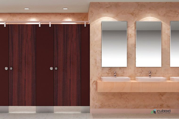 ไอเดียการเลือกใช้ cubicle toilet และวัสดุปิดผิวในห้องน้ำสาธารณะ  ภาพประกอบ