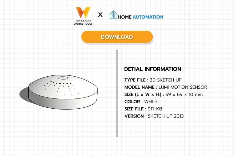 3D MODEL SKETCH UP FREE DOWNLOAD : LUMI MOTION SENSOR ภาพประกอบ
