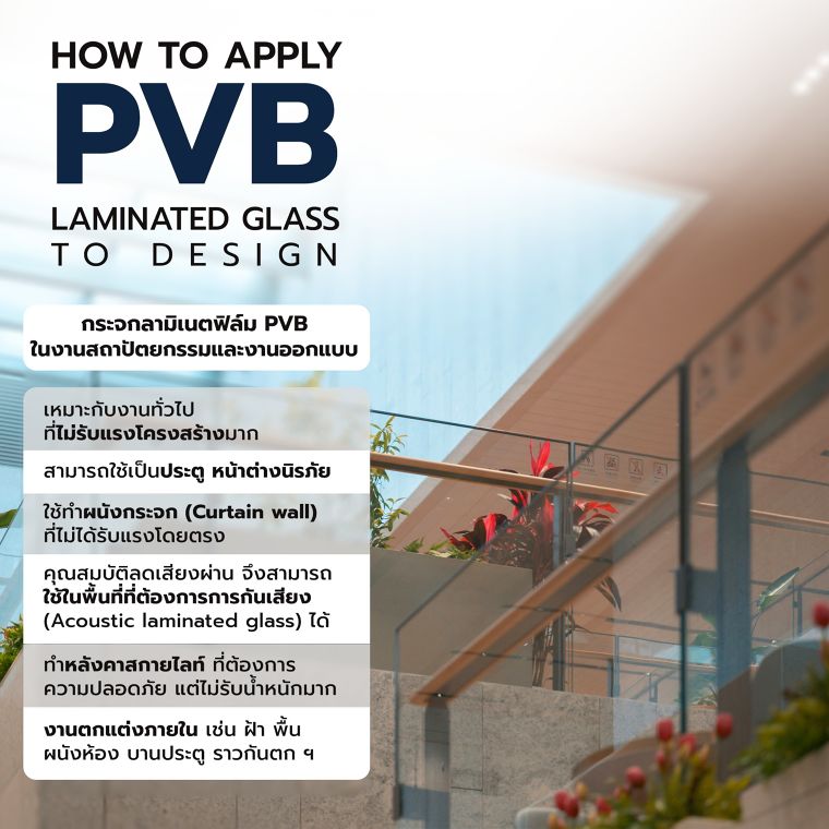 กระจกลามิเนตฟิล์ม SentryGlas vs. PVB เลือกแบบไหนให้ตอบโจทย์ความปลอดภัย ? (Laminated Glass PVB Film &  SentryGlas Film Safety Specification for Architecture) ภาพประกอบ