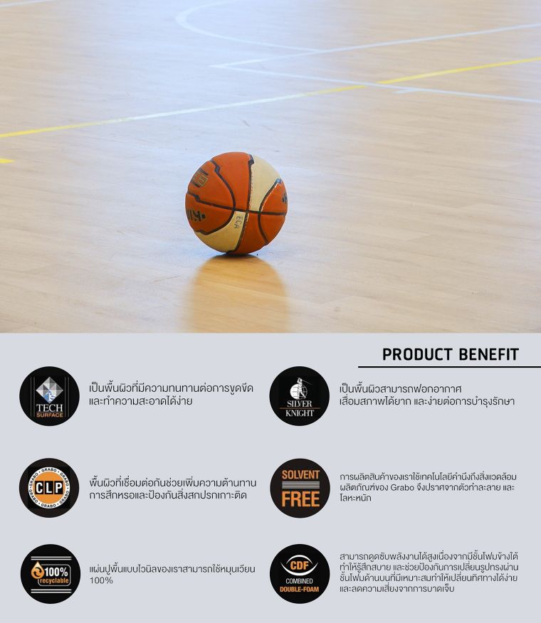 ออกแบบสนามกีฬา (Sport Flooring) ควรเลือกใช้พื้นประเภทอะไร?! ภาพประกอบ