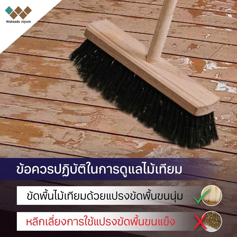 การดูแลรักษาไม้เทียม  ภาพประกอบ