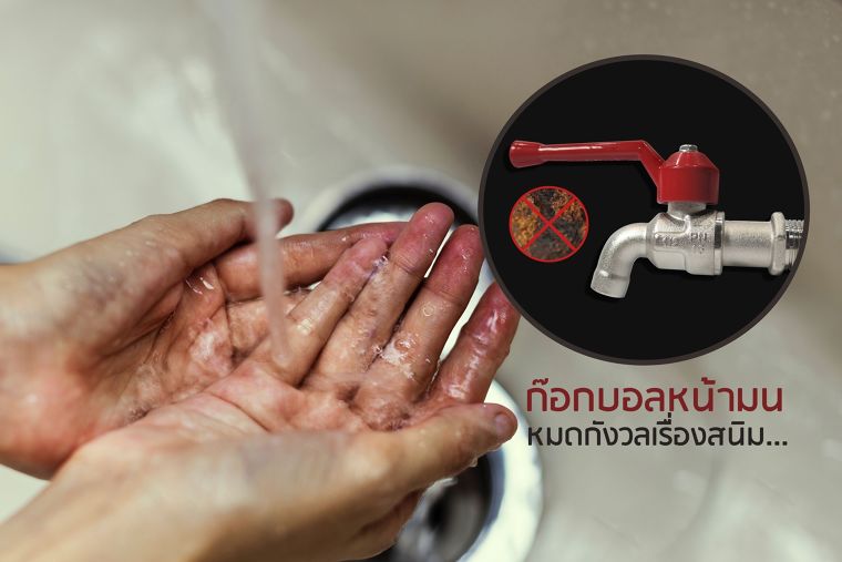 SANWA ก๊อกบอลหน้ามน หมดกังวลเรื่องสนิม !  ภาพประกอบ