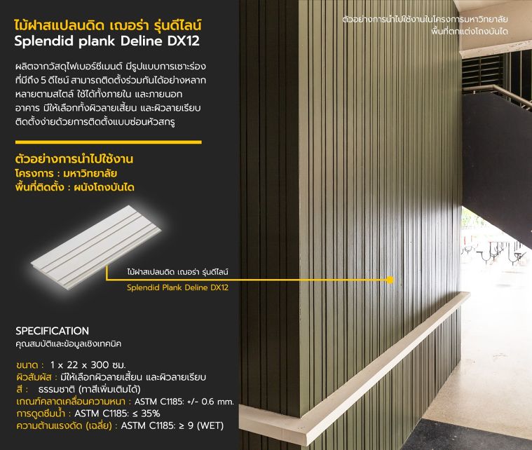 Splendid plank&nbsp;Deline DX12
