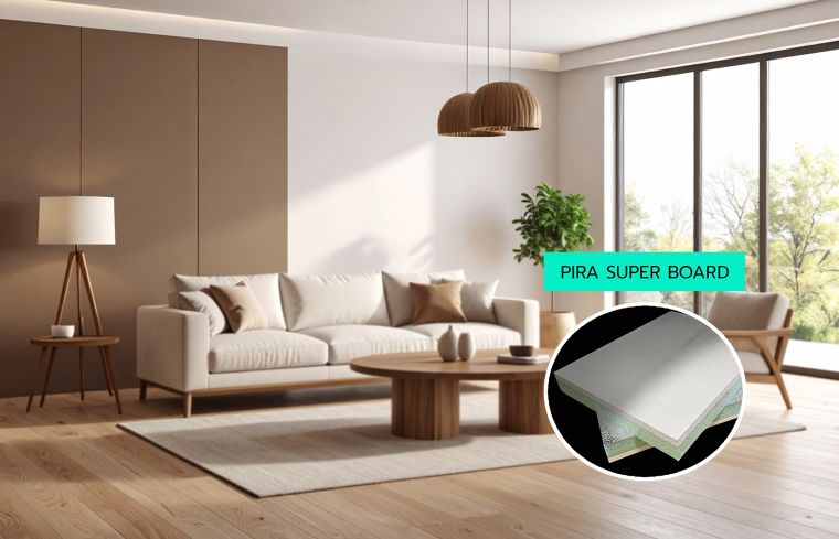 PIRA Super Board Material for Wellness Real Estate นวัตกรรมวัสดุเพื่อการออกแบบให้อยู่สบาย ประหยัดพลังงานและดีต่อสุขภาวะผู้ใช้งานอาคาร ภาพประกอบ