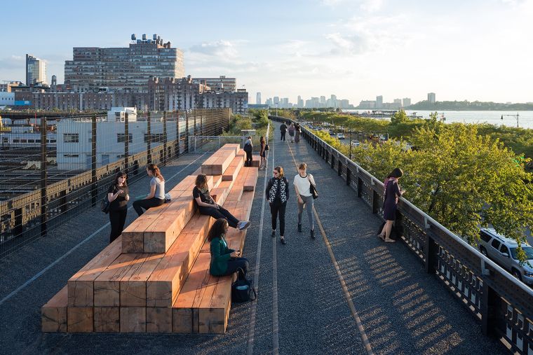 โครงการ The High Line ในนิวยอร์ก
