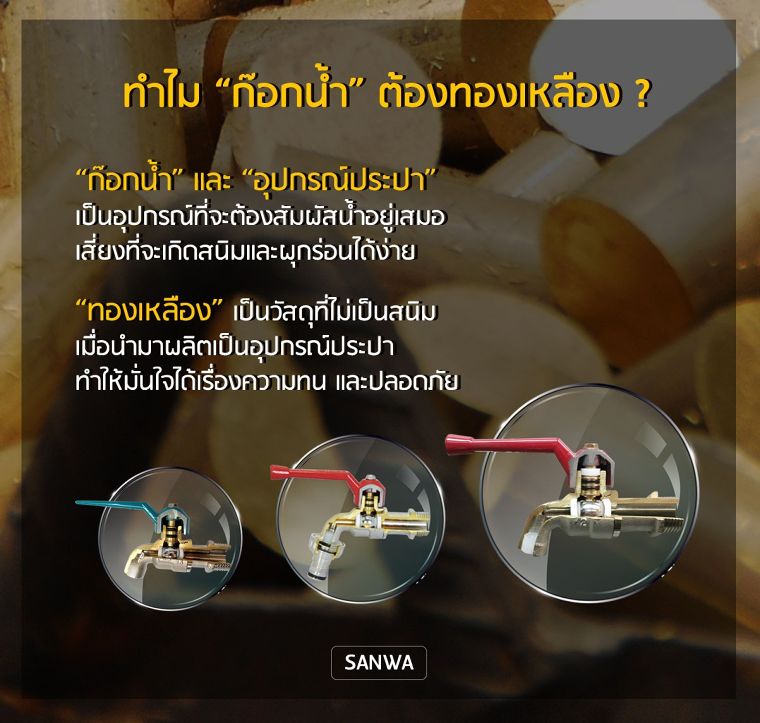 เคลียร์ข้อข้องใจ... ทำไมก๊อกน้ำจากทองเหลือง ถึงทนและปลอดภัยกว่าวัสดุประเภทอื่น ? ภาพประกอบ