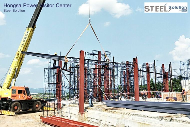 ขีดความสามารถที่โดดเด่นของระบบโครงสร้างเหล็กช่วงพาดยาว Cellular Beam : Hongsa Power Visitor Center Project ภาพประกอบ
