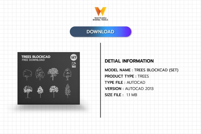BLOCKCAD SET FREE DOWNLOAD : TREES SERIES 1 (ต้นไม้ชุดที่ 1) ภาพประกอบ