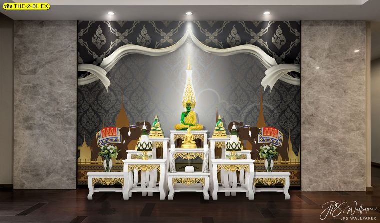 ห้องพระสไตล์ลอฟท์เท่ๆ
