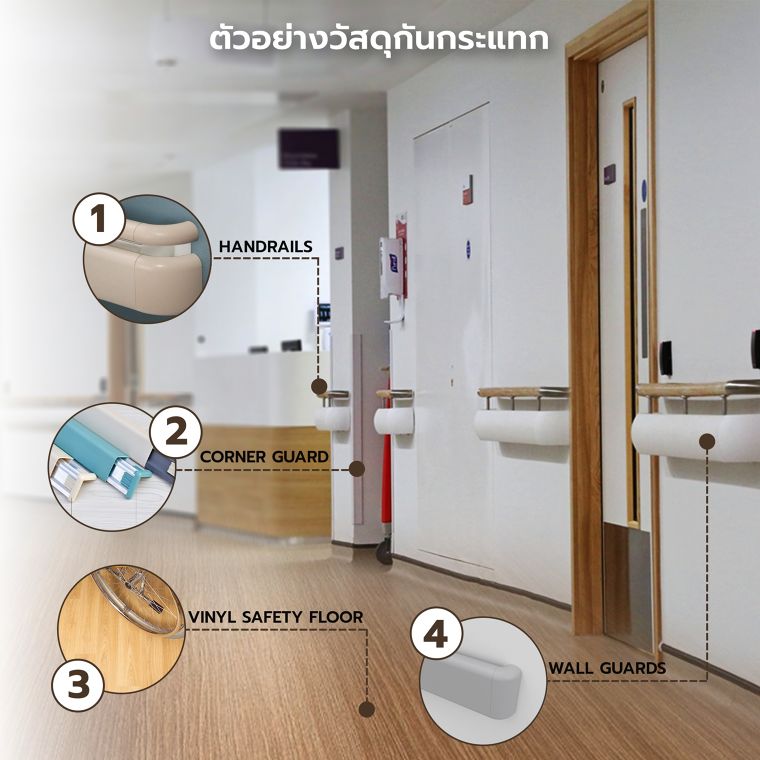 หลักการเลือกใช้วัสดุในการออกแบบโรงพยาบาล (Material Specification for Hospital Design) ภาพประกอบ