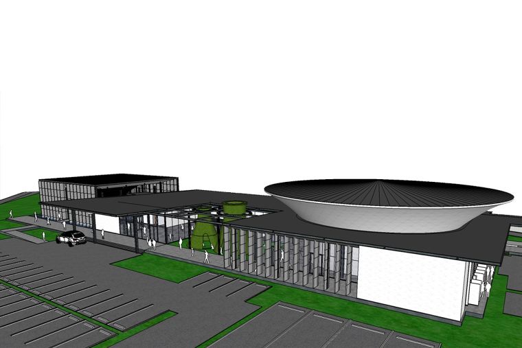 ขีดความสามารถที่โดดเด่นของระบบโครงสร้างเหล็กช่วงพาดยาว Cellular Beam : Hongsa Power Visitor Center Project ภาพประกอบ