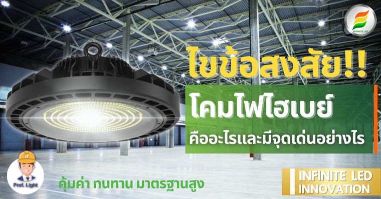 ไขข้อสงสัย โคมไฟไฮเบย์ LED คืออะไรและมีจุดเด่นอย่างไร ภาพประกอบ