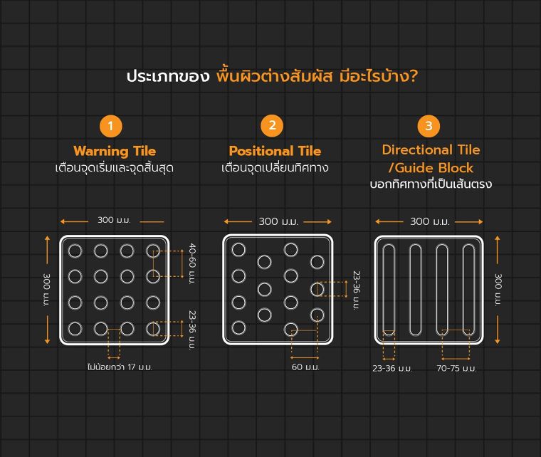 หลักการออกแบบทางเดินสำหรับผู้พิการทางสายตา (Tactile Paving Universal Design in Accessible Urban Landscapes) ภาพประกอบ