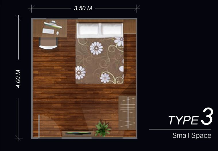 การจัด Pattern ห้องนอนขนาดเล็กในสไตล์ทรอปิคอล ให้ได้ Function การใช้งาน 4 รูปแบบ  ภาพประกอบ