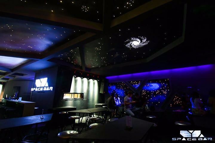 LED Fiber optic star ceiling@Fusion Space bar อรัญประเทศ จังหวัดสระแก้ว