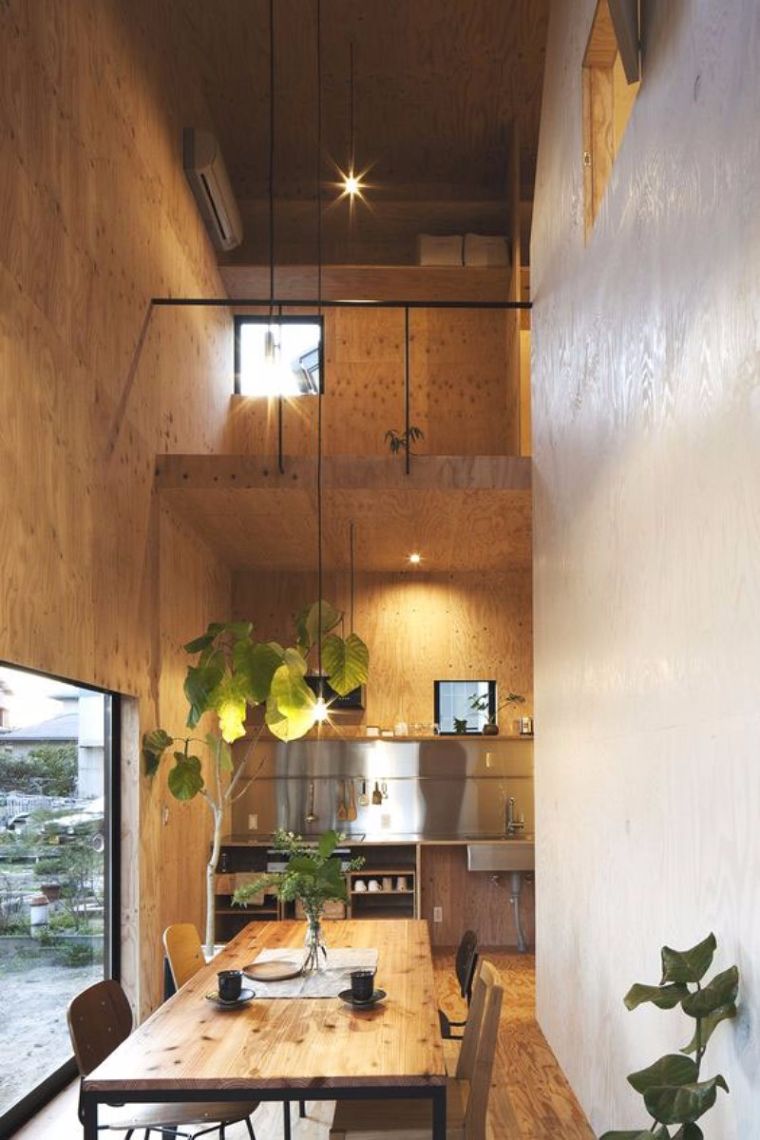 บรรยาาศการตกเเต่งโซนตอนรับ ที่ตกแต่งด้วยวัสดุไม้อัด(Plywood)&nbsp;
