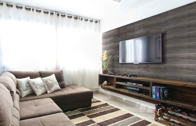 สไตล์ Contemporary(สามารถนำเอาไม้ลามิเนตมาใช้ตกแต่งผนังได้ เพื่อเพิ่มความสวยงามโดดเด่นให้กับบริเวณผนังห้อง)