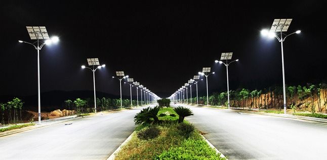 ตัวอย่างภาพบรรยากาศของระบบเเสงไฟ LED, Solar Cell, Street Light&nbsp;