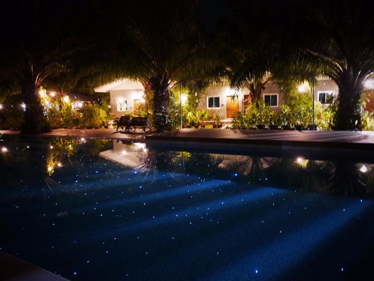 LED Fiber optic star pool@Le Pes Villas Resort Khanom จังหวัดนครศรีธรรมราช