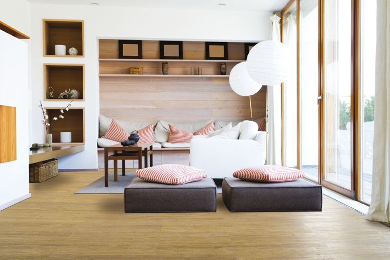 พื้นไม้คอร์ก (Cork Flooring) วัสดุปูพื้นที่คำนึงถึงการใช้งานของผู้สูงอายุ ,เด็ก และผู้พิการ ในรูปแบบ Universal Design  ภาพประกอบ