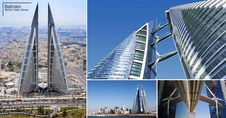 ตึกระฟ้าพลังงานลม นวัตกรรมแห่งสถาปัตยกรรมยุคอนาคต "Bahrain World Trade Center" ภาพประกอบ