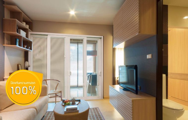 กั้นห้องครัวสำหรับคอนโดสไตล์ Modern ด้วย "นวัตกรรมระบบมู่ลี่ในกระจก" จากแบรนด์ DES ภาพประกอบ