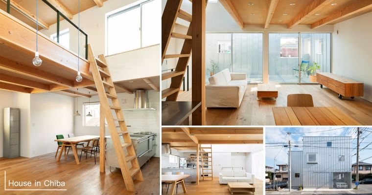 "House in Chiba" บ้านเล็กในโทนสีขาวผสมผสานลายไม้ ในบรรยากาศอบอุ่นสบายๆ ภาพประกอบ