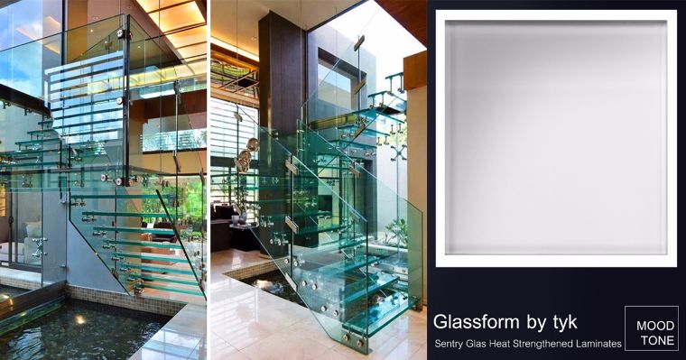 ทำบันไดแก้วแบบโมเดิร์นให้สวยเด่นและปลอดภัย ด้วยวัสดุกระจก "Sentry Glas Heat Strengthened Laminates" ภาพประกอบ
